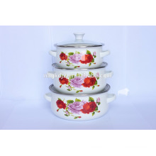 Wholesale porcelain enamel cookware mini casserole sets